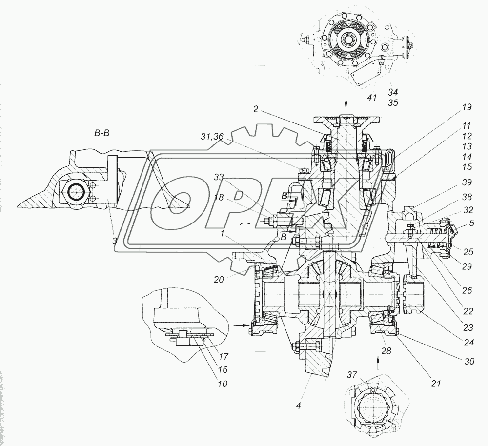 43081-2402011-10 Передача главная заднего моста